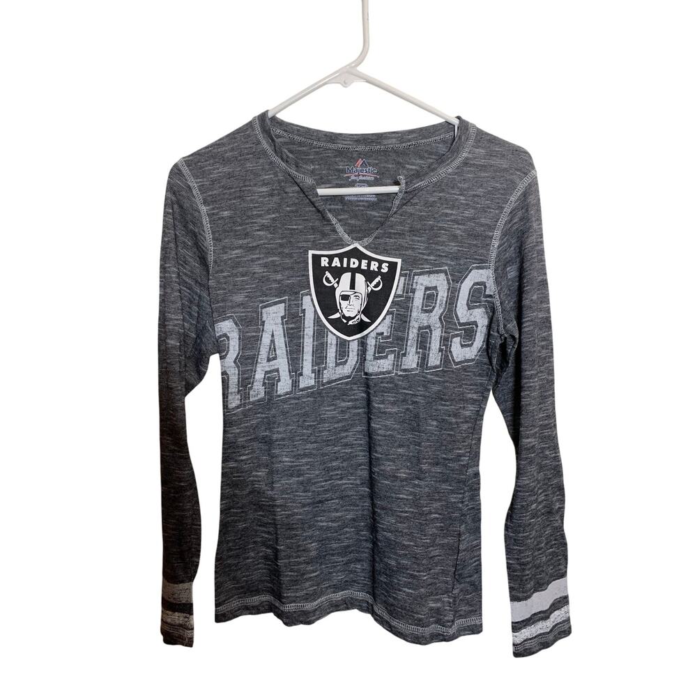 Oakland Raiders Shirt Womens Sz Small NFL Football Licensed Merchandise Majestic
